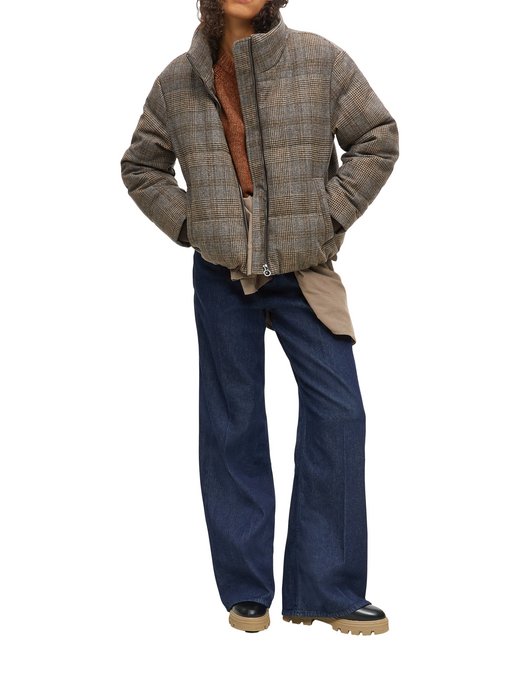 Damen Steppjacke aus Wolle mit Cashmere-Anteil