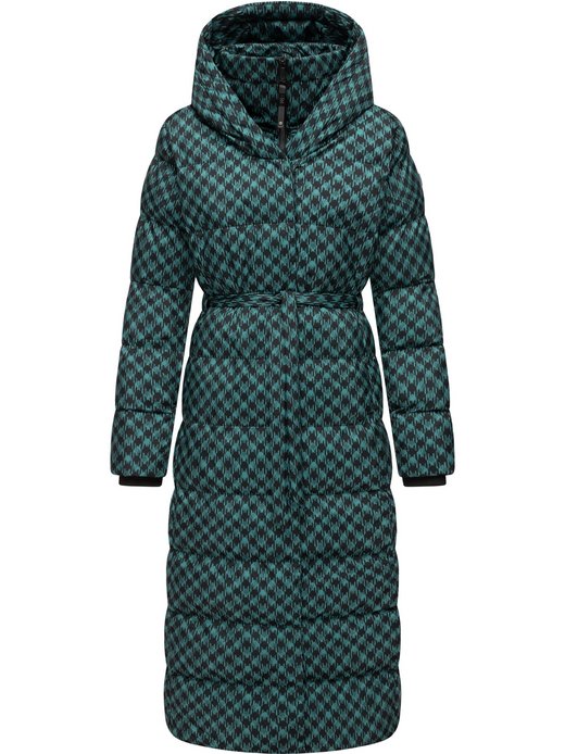 Damen Steppmantel - Niara Long Print