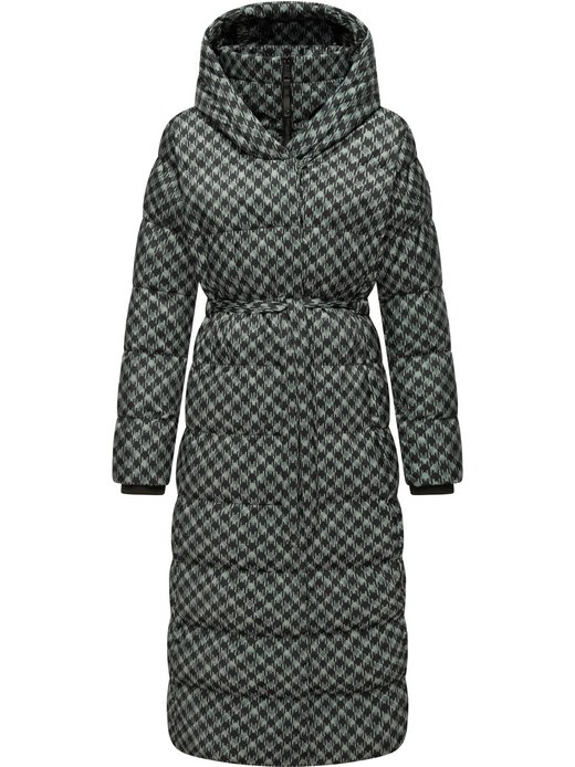 Damen Steppmantel - Niara Long Print