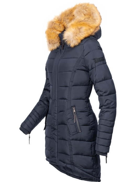 Damen Steppmantel - Papaya