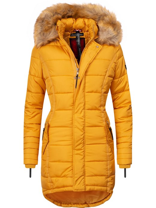 Damen Steppmantel - Papaya