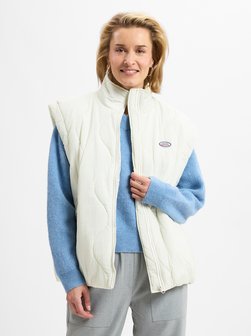 Artikelbild Damen Steppweste von american vintage in weiß uni
