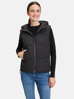 Artikelbild Damen Steppweste von Amber & June in schwarz uni