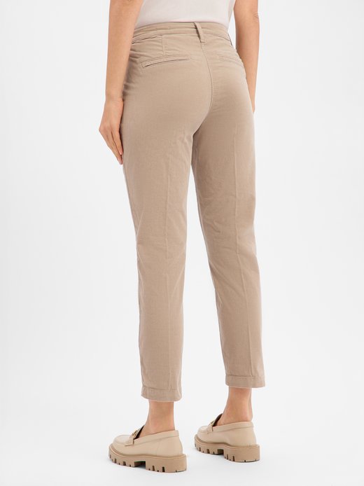 Damen Stoffhose - Chino turn up