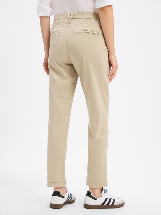Damen Stoffhose - Chino turn up