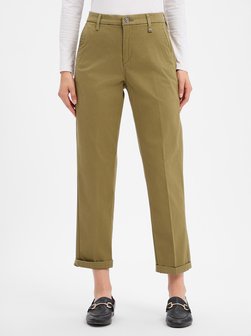 Damen Stoffhose - Chino turn up
