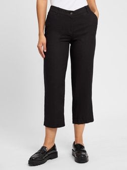 Artikelbild Damen Stoffhose aus Leinen - NORA von MAC in schwarz uni