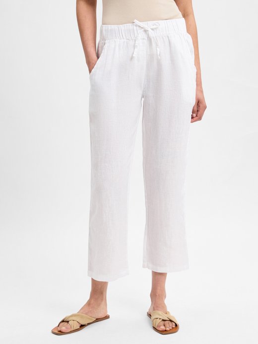 Damen Stoffhose aus Leinen