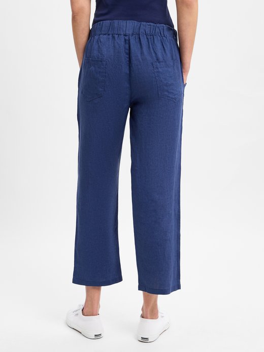 Damen Stoffhose aus Leinen