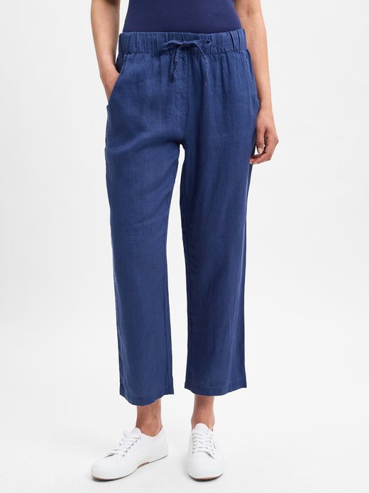Damen Stoffhose aus Leinen