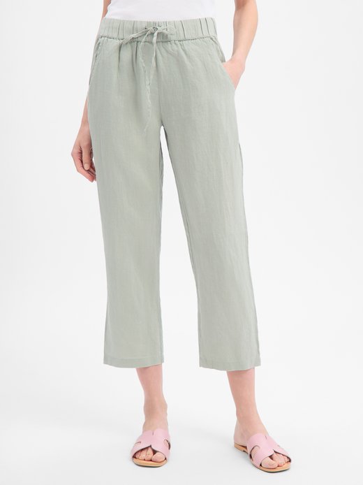 Damen Stoffhose aus Leinen