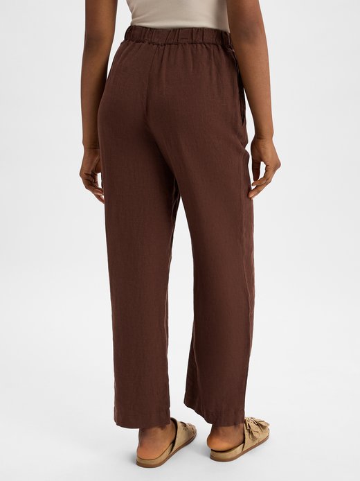 Damen Stoffhose aus Leinen