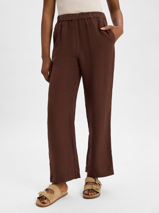 Damen Stoffhose aus Leinen