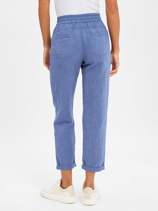 Damen Stoffhose mit Leinen-Anteil - Lisa