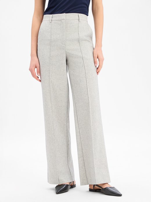 Damen Stoffhose mit Leinen-Anteil - YASRiu