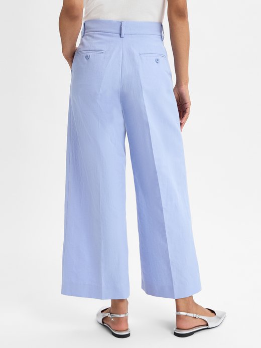 Damen Stoffhose mit Leinen-Anteil