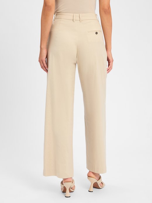 Damen Stoffhose mit Leinen-Anteil