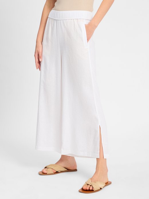 Damen Stoffhose mit Leinen-Anteil