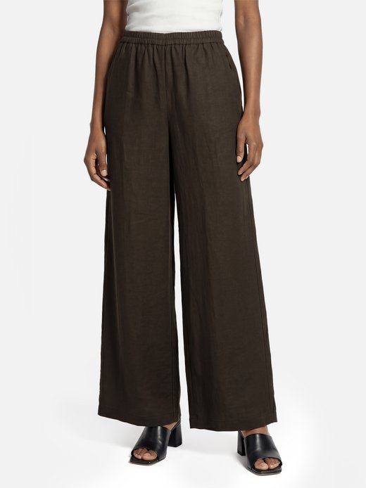 Damen Stoffhose mit Leinen