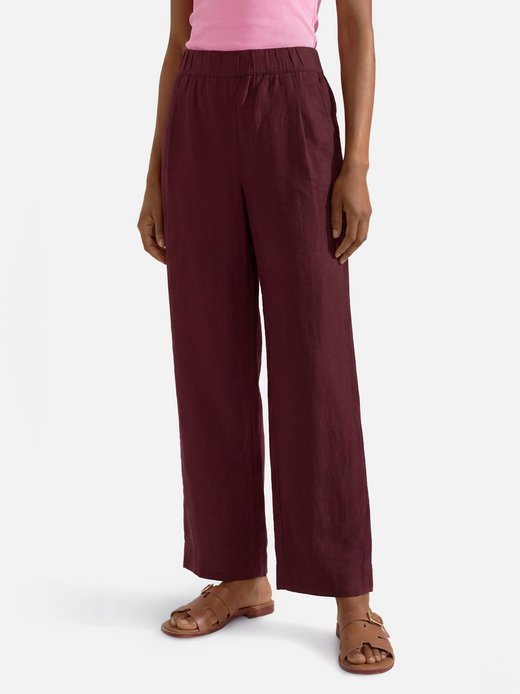Damen Stoffhose mit Leinen