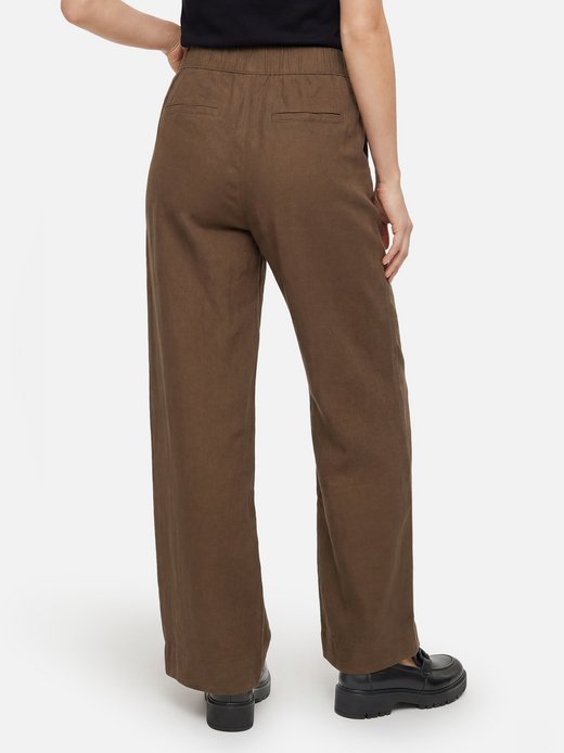 Damen Stoffhose mit Leinen