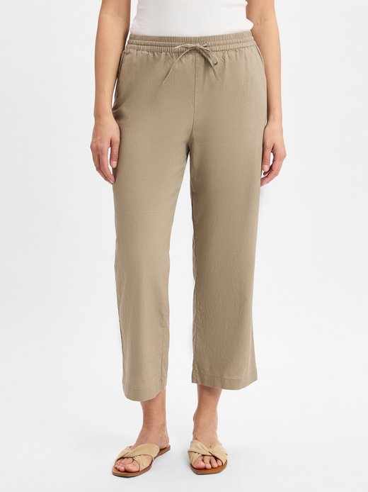 Damen Stoffhose mit Leinenanteil