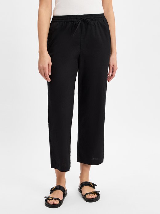 Damen Stoffhose mit Leinenanteil