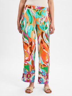 Artikelbild Damen Stoffhose von Marie Lund in orange mehrfarbig gemustert