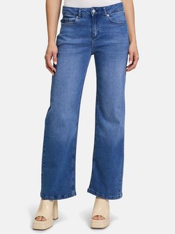 Artikelbild Damen Stretch-Jeans von Cartoon in blau gemustert
