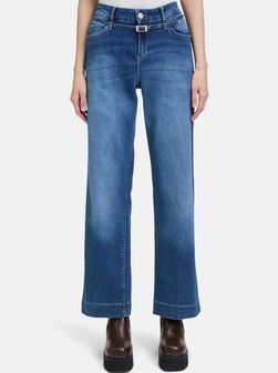 Artikelbild Damen Stretch-Jeans von Cartoon in blau gemustert