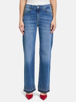 Artikelbild Damen Stretch-Jeans von Cartoon in blau gemustert