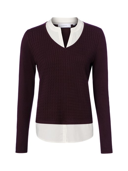 Damen Strick-Blusenshirt
