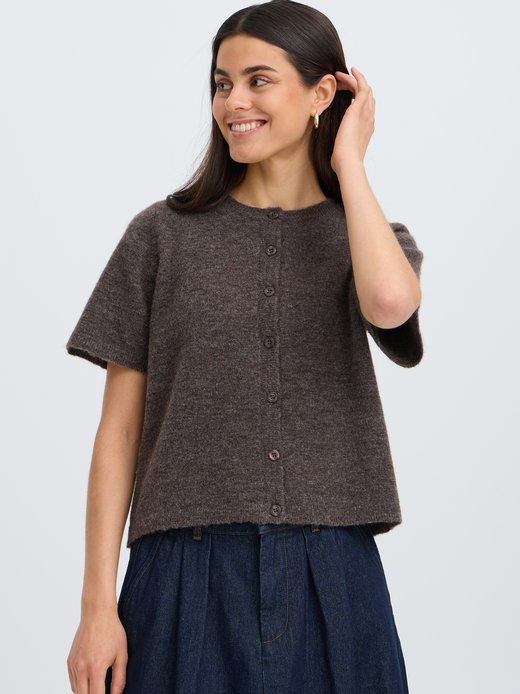 Damen Strick-Cardigan halbarm FRSANNY