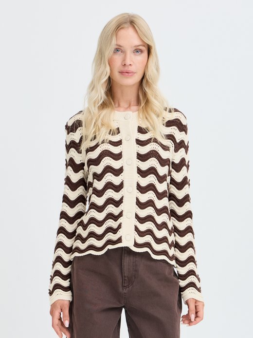 Damen Strick-Cardigan langarm BYMAGIO