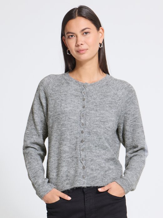 Damen Strick-Cardigan langarm IHSAGE