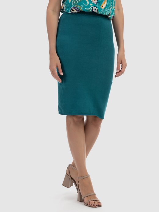 Damen Strick Midirock