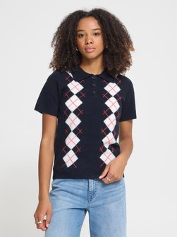 Damen Strick-Poloshirt IHDASILA