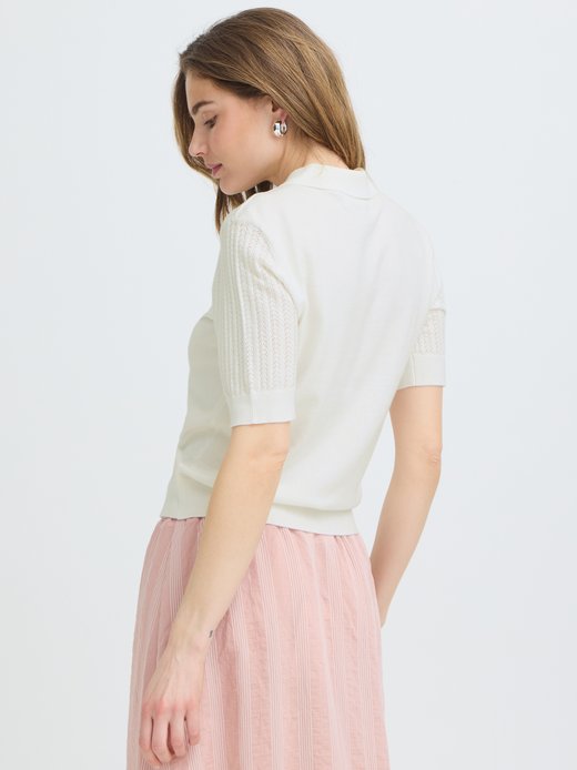 Damen Strick-Poloshirt PZSARA