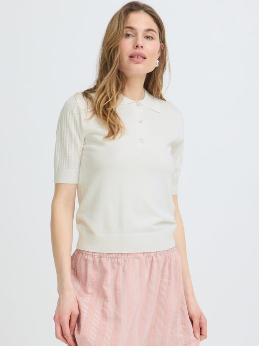 Damen Strick-Poloshirt PZSARA