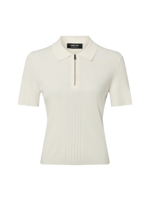 Damen Strick-Poloshirt mit Woll- und Cashmere-Anteil