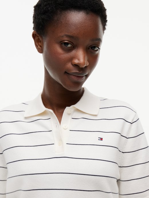 Damen Strick-Poloshirt