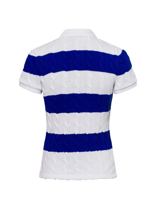 Damen Strick-Poloshirt