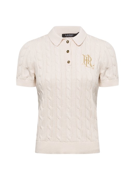 Damen Strick-Poloshirt