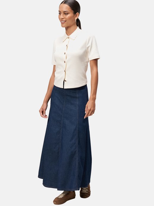 Damen Strick-Poloshirt