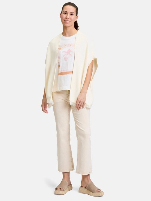 Damen Strick-Poncho