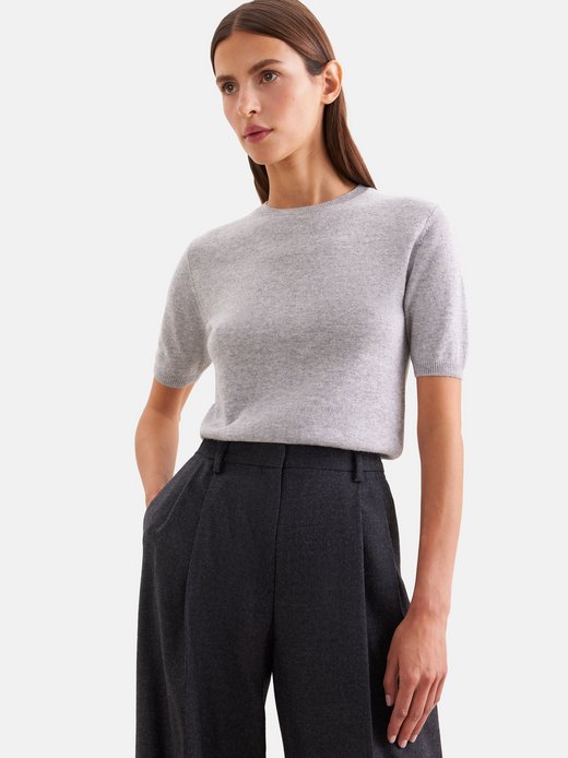 Damen Strick T-Shirt - Slim Fit