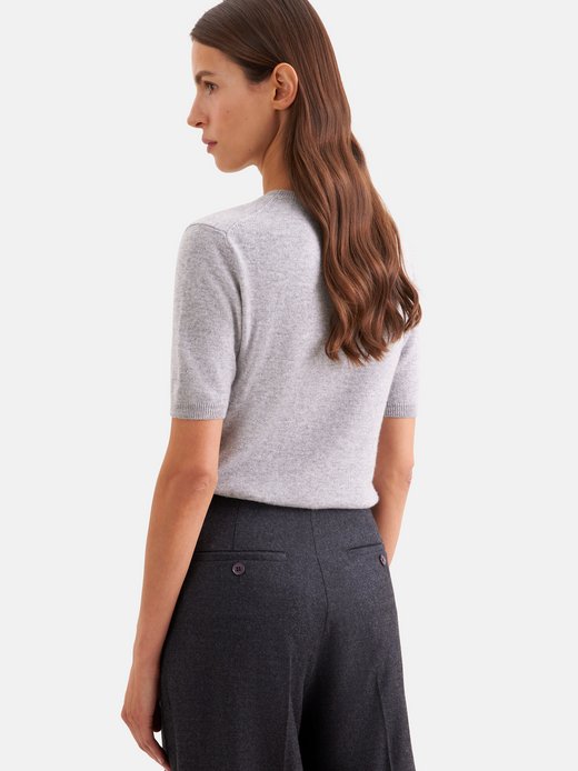 Damen Strick T-Shirt - Slim Fit