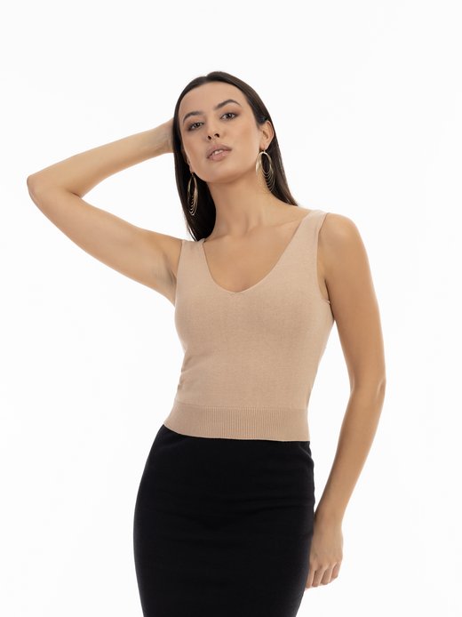 Damen Strick-Tanktop