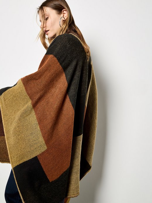 Damen Strickcape