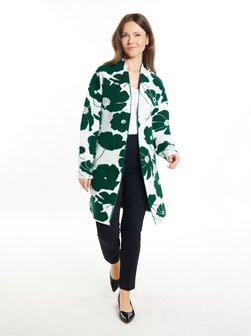 Artikelbild Damen Strickcardigan von Usha in grün gemustert